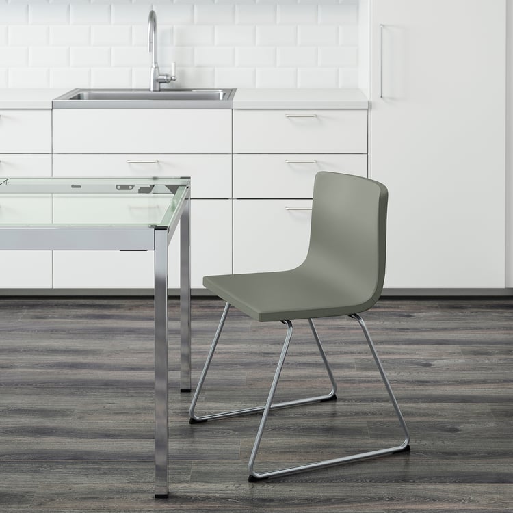 Chair, BERNHARD, chromeplated IKEA