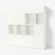 BESTÅ Storage combination with doors, white/Lappviken white, 240x42x231 cm