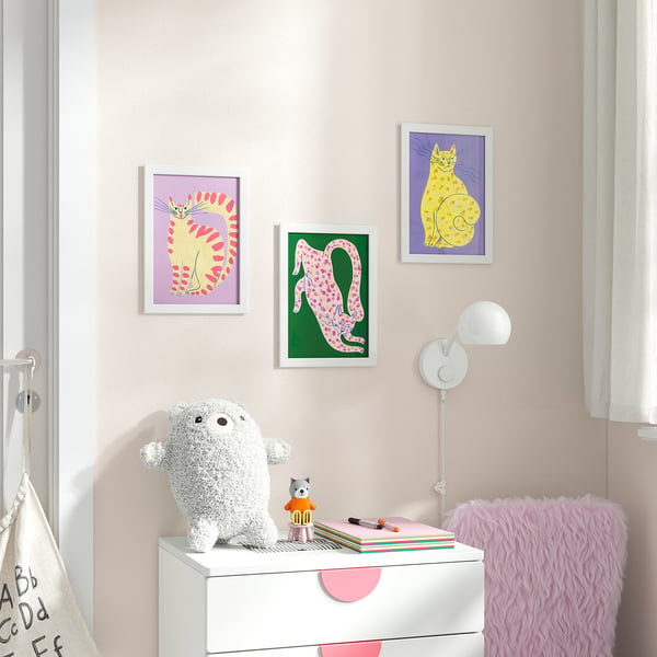 BILD Poster, colourful cats, 21x30 cm