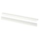 Two white BILLSBRO handles, sleek and minimalist, made of aluminum with powder coating, laid side by side.