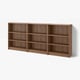 BILLY Bookcase combination, brown walnut effect, 240x28x106 cm