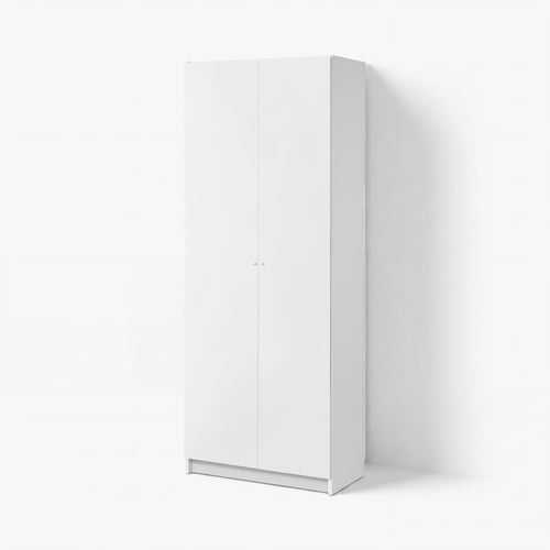 BILLY / OTTEBOL Bookcase with doors, white, 80x41x202 cm