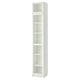 BILLY / OXBERG Bookcase w height extension ut/drs, white/glass, 40x42x237 cm