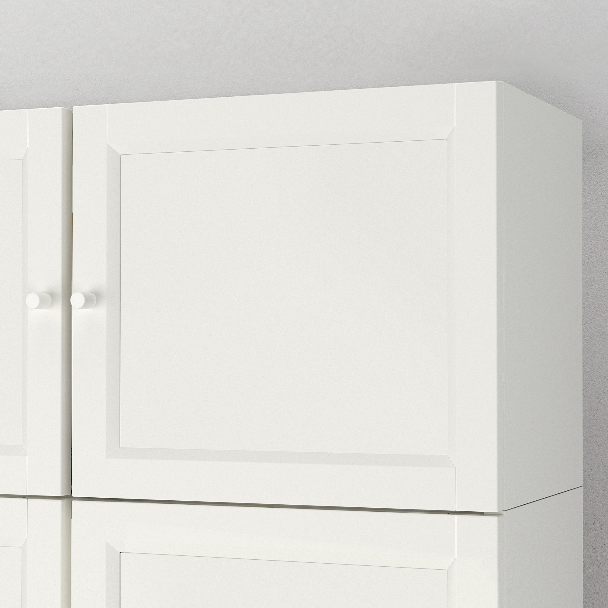 BILLY / OXBERG Bookcase w height extension ut/drs white IKEA