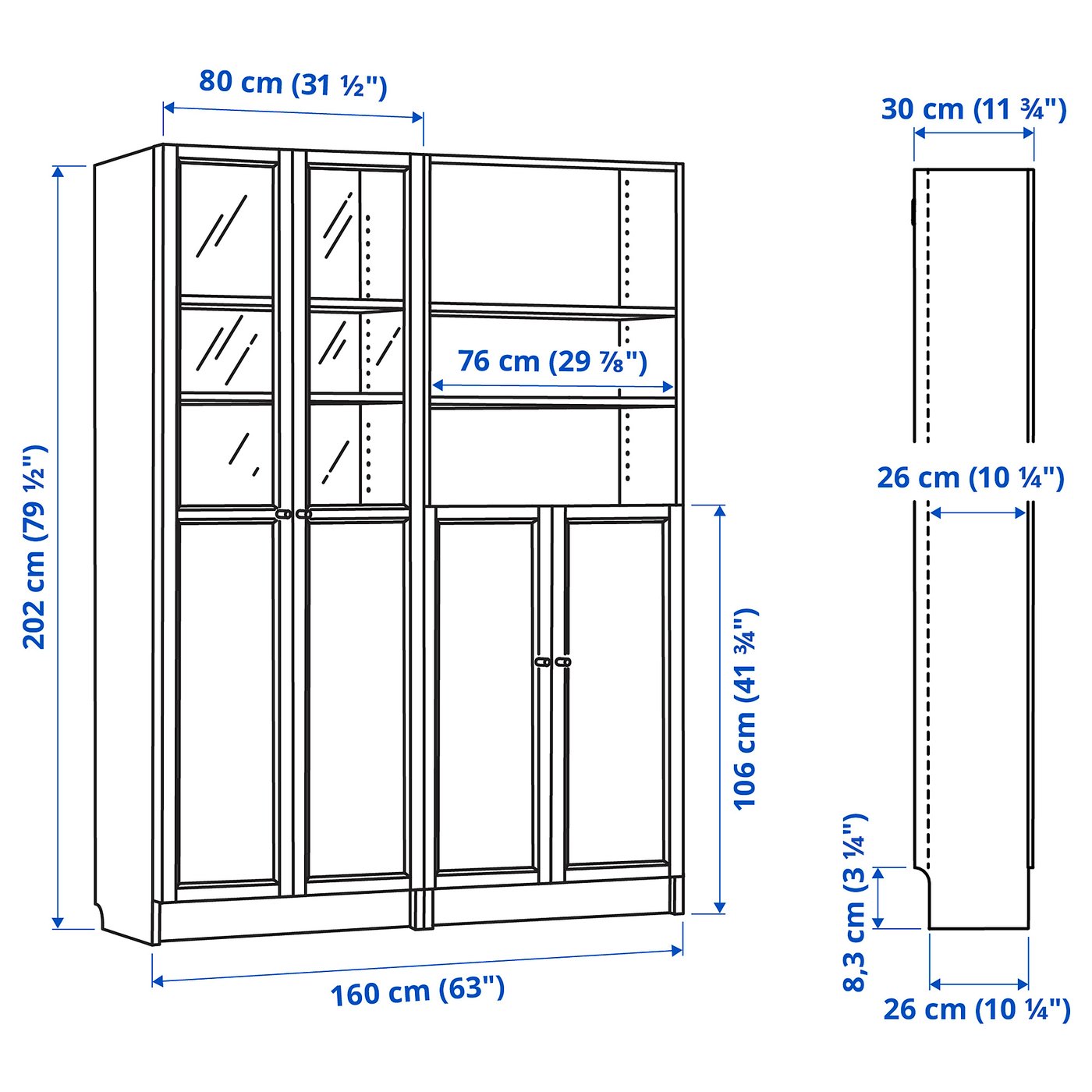 (友夢) IKEA BILLY OXBERG ピース1 友夢) IKEA BILLY OXBERG ピース1 BILLY ビリー / OXBERG