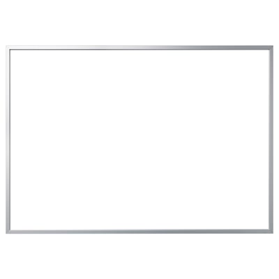 BJÖRKSTA picture frame, silver, rectangular, minimalist design, made of recycled aluminum.