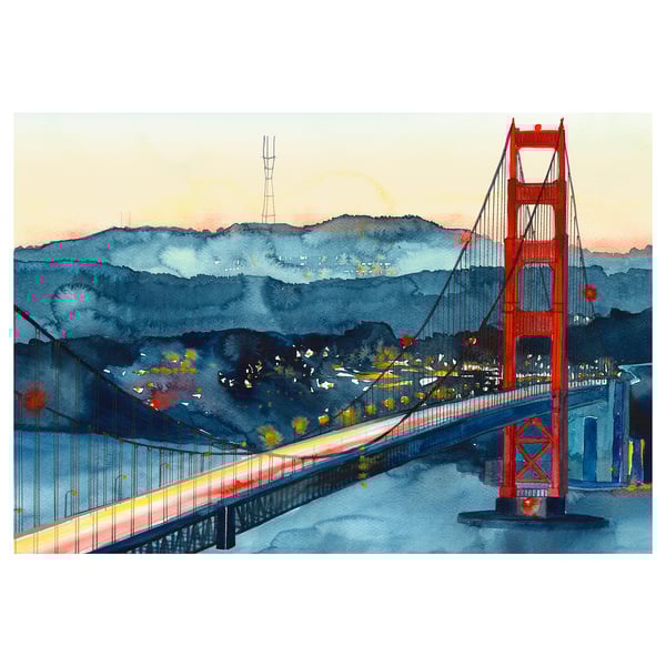 BJÖRKSTA Picture Golden Gate Bridge IKEA