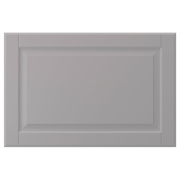 Rectangular grey cabinet door with beveled edges.