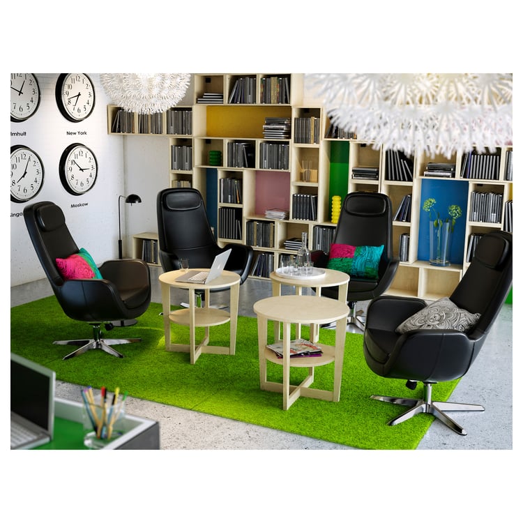 BRAVUR Wall clock, black IKEA