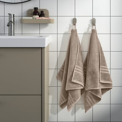 BROKGLIM Hand towel, beige, 50x100 cm