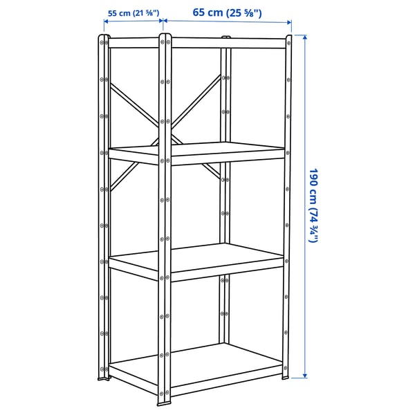 Illustration with measurements for the product: BROR.