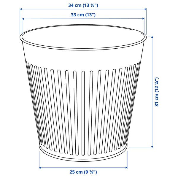 Illustration with measurements for the product: CITRONMELISS.