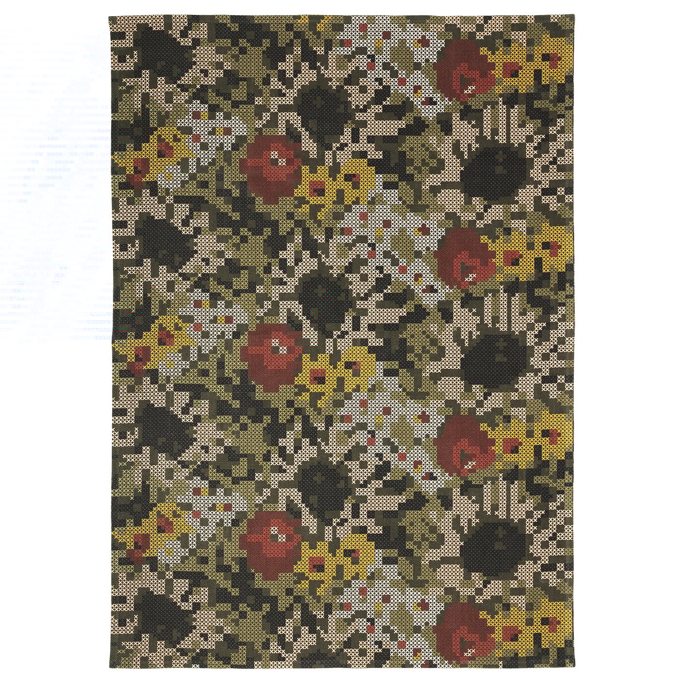 DEKORERA Rug, flatwoven, flower patterned, 160x220 cm IKEA