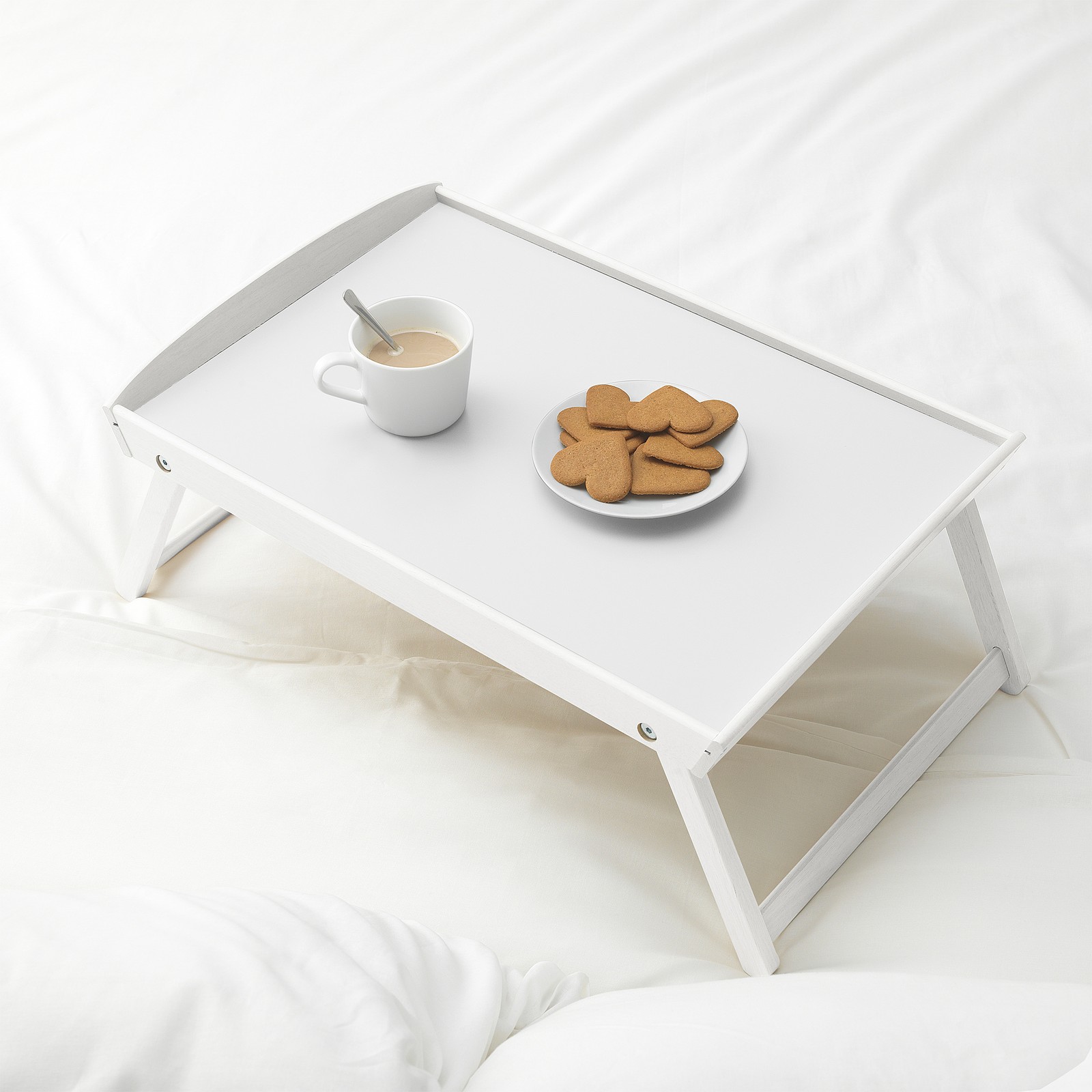 DJURA Bed tray, white, 58x38x25 cm IKEA