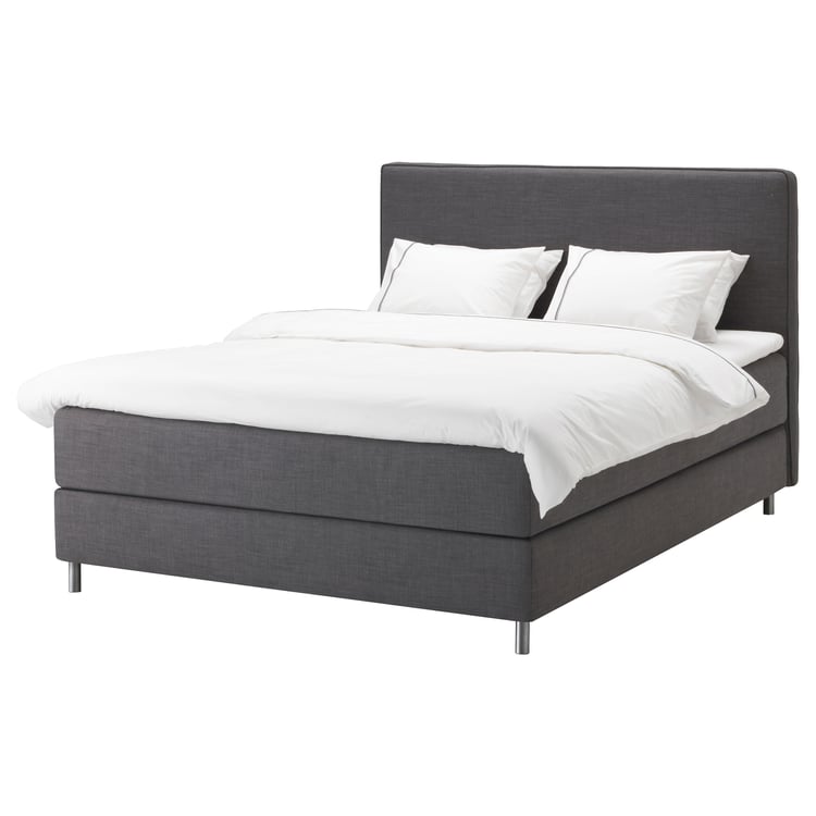DUNVIK Divan bed Vågstranda firm/Nisseholm Skiftebo dark grey IKEA