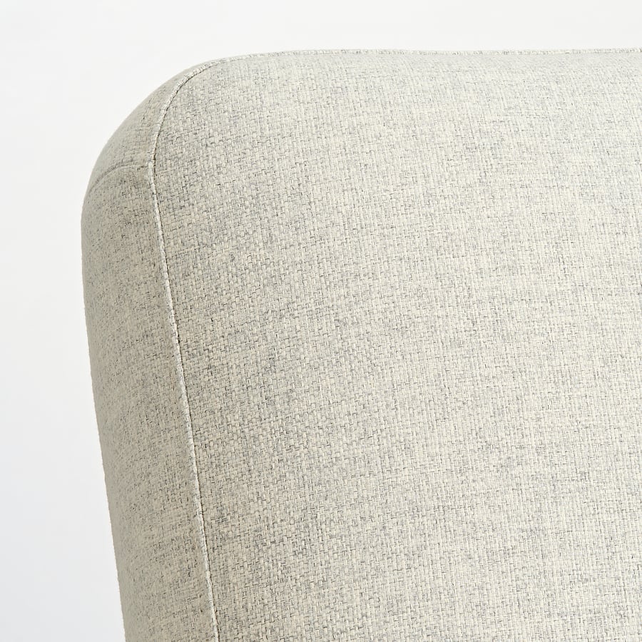 Armchair, EKENÄSET, oak, beige IKEA