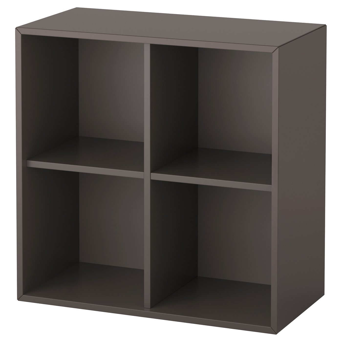 IKEA EKET エーケト　オープンシェルフ 2段　グレー　木製ラック　極美品 EKET cabinet with 4 compartments, dark grey, 70x35x70 cm - IKEA
