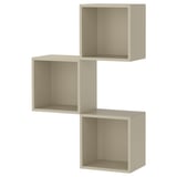 EKET Wall-mounted cabinet combination, beige, 70x25x105 cm