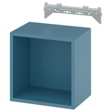 EKET Wall-mounted shelving unit, dark grey-blue, 35x25x35 cm