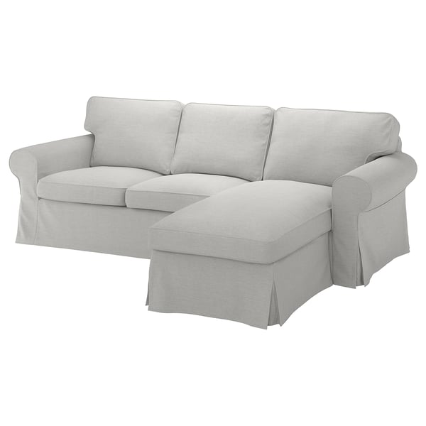 ektorp 3 seat sofa with chaise longue orrsta light grey ikea