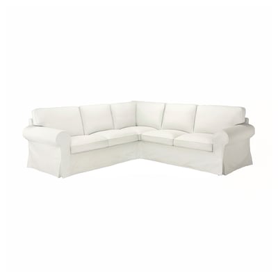 EKTORP Cover for corner sofa, 4-seat, Blekinge white