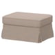 EKTORP Cover for footstool, Tallmyra beige