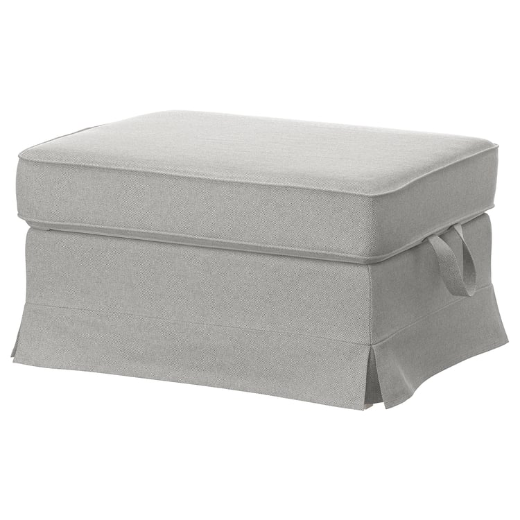 Cover for footstool, EKTORP, white IKEA