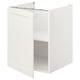ENHET white kitchen base cabinet with shelf, modern design, wood & plastic