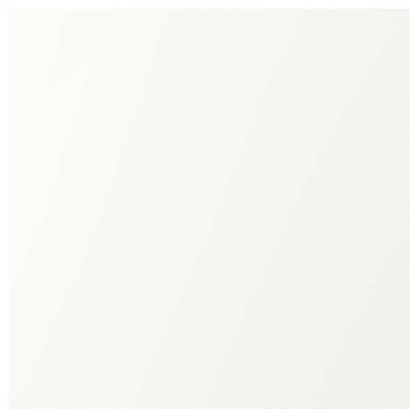 ENHET white cabinet; modern, sleek design. Resilient, plastic-coated particleboard; stylish, minimalist shape.