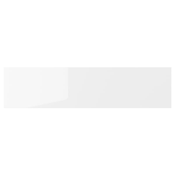ENHET: modern, white, rectangular drawer, minimalist, glossy finish, durable plastic, easy-clean surface.