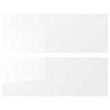 ENHET - white, glossy, square cabinet. 10-year guarantee, durable plastic and foil construction.