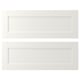 White ENHET panels in rectangular shape with smooth surfaces and plain design.