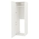 Option: White ENHET cabinet, one door open, adjustable shelf.