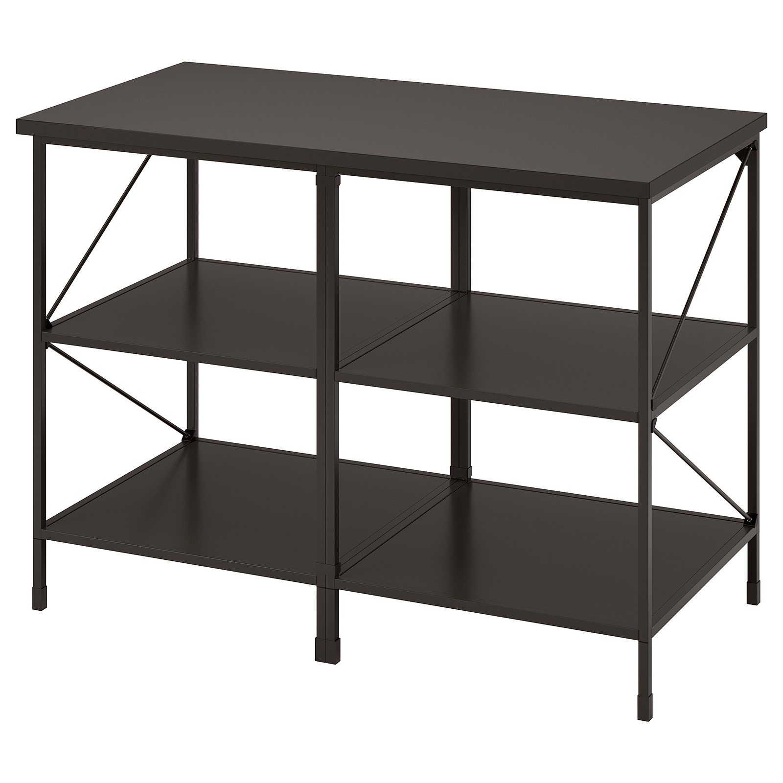 ENHET Kitchen island shelf unit anthracite IKEA