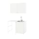 Modern white laundry unit: ENHET with sink and storage.