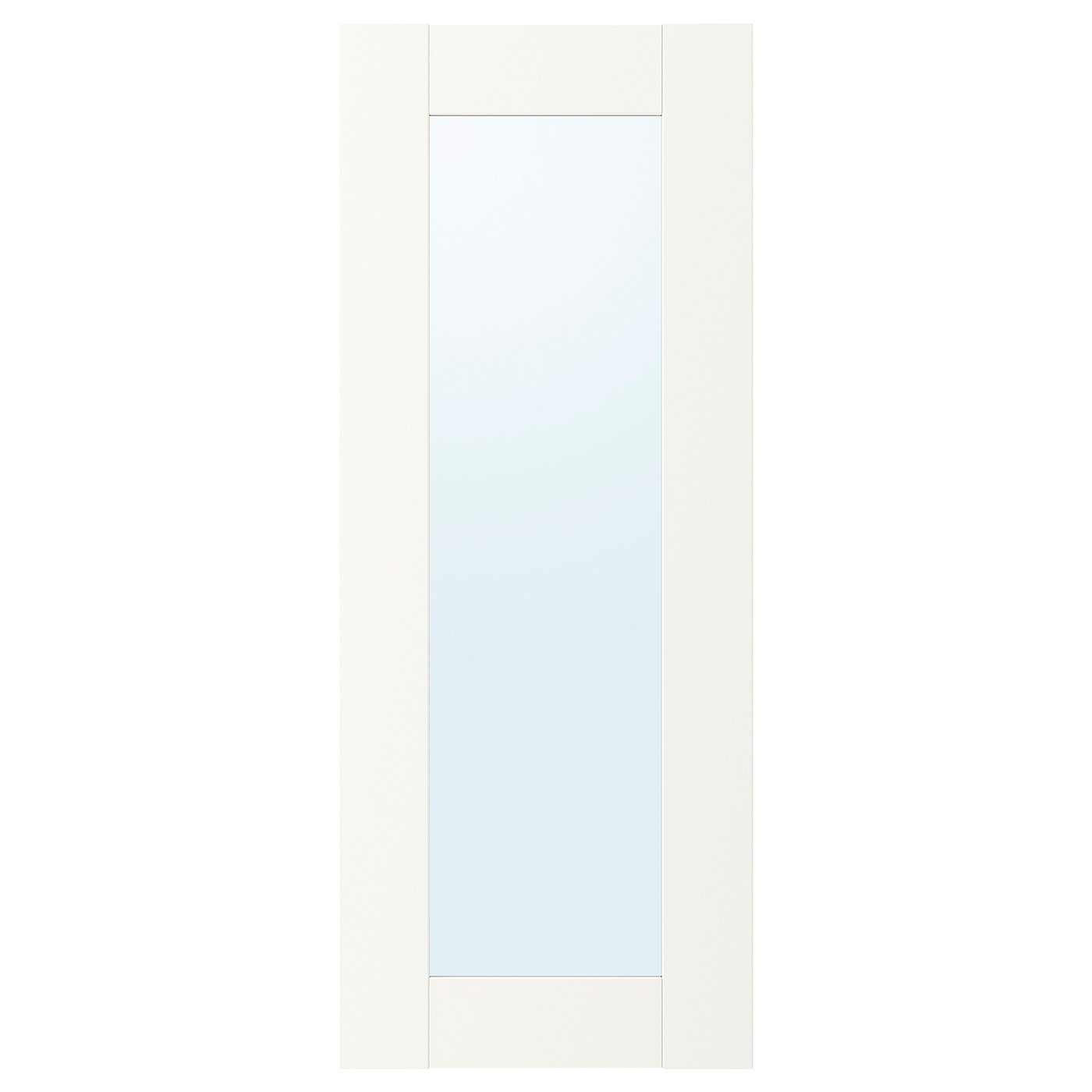 Mirror door, ENHET, white frame, 30x75 cm IKEA