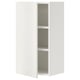 White ENHET wall cabinet with 2 open shelves, modern design.