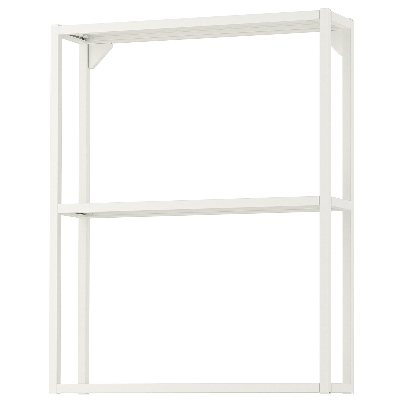 Wall fr w shelves, ENHET, white, 60x15x75 cm - IKEA