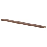 ENKÖPING brown walnut wood shelf, rectangular, under cabinet decor.