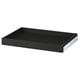 Option: Image shows KNIVSHULT drawer, black, sleek design, metal & particleboard, modern kitchen storage.