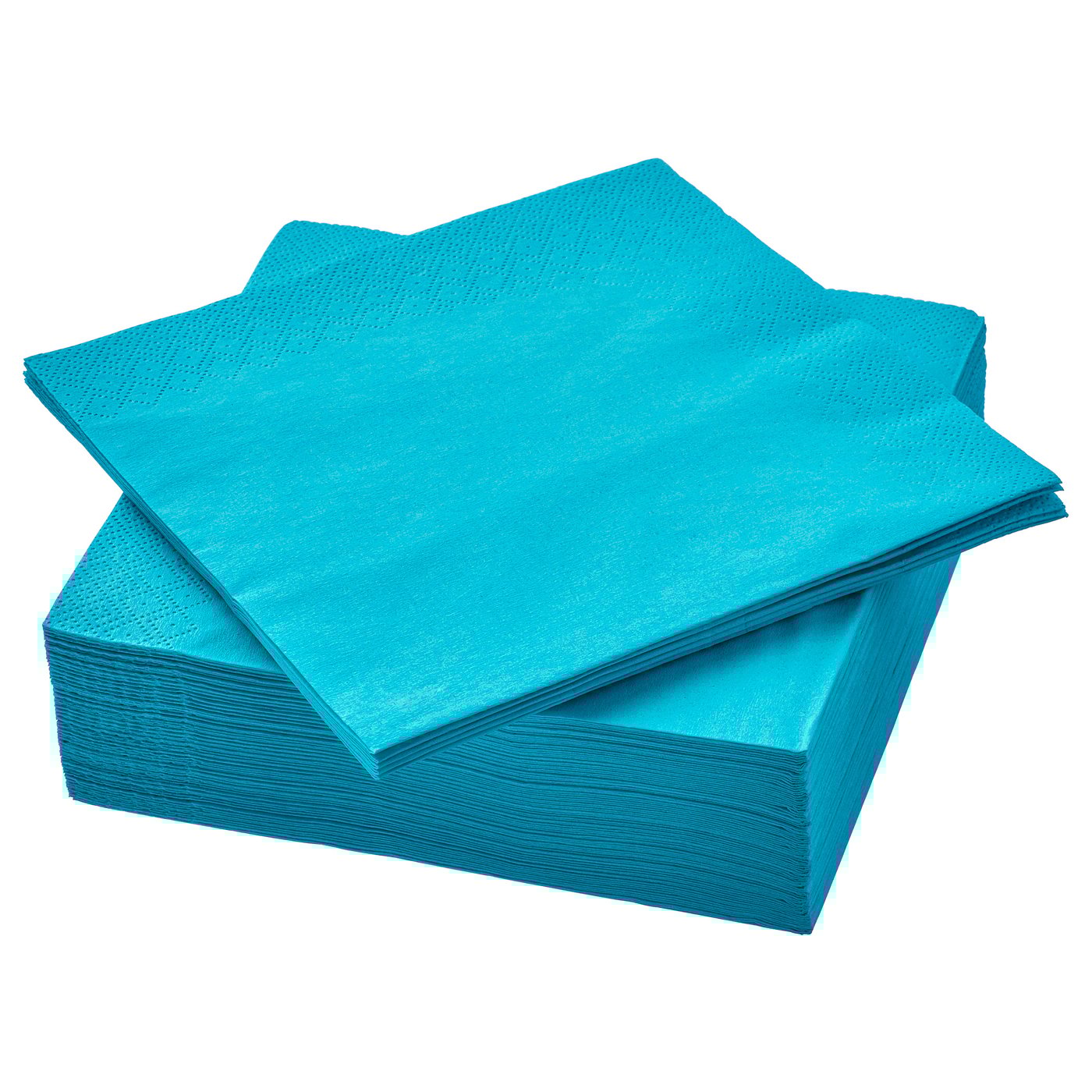 FANTASTISK paper napkin, turquoise, 33x33 cm IKEA