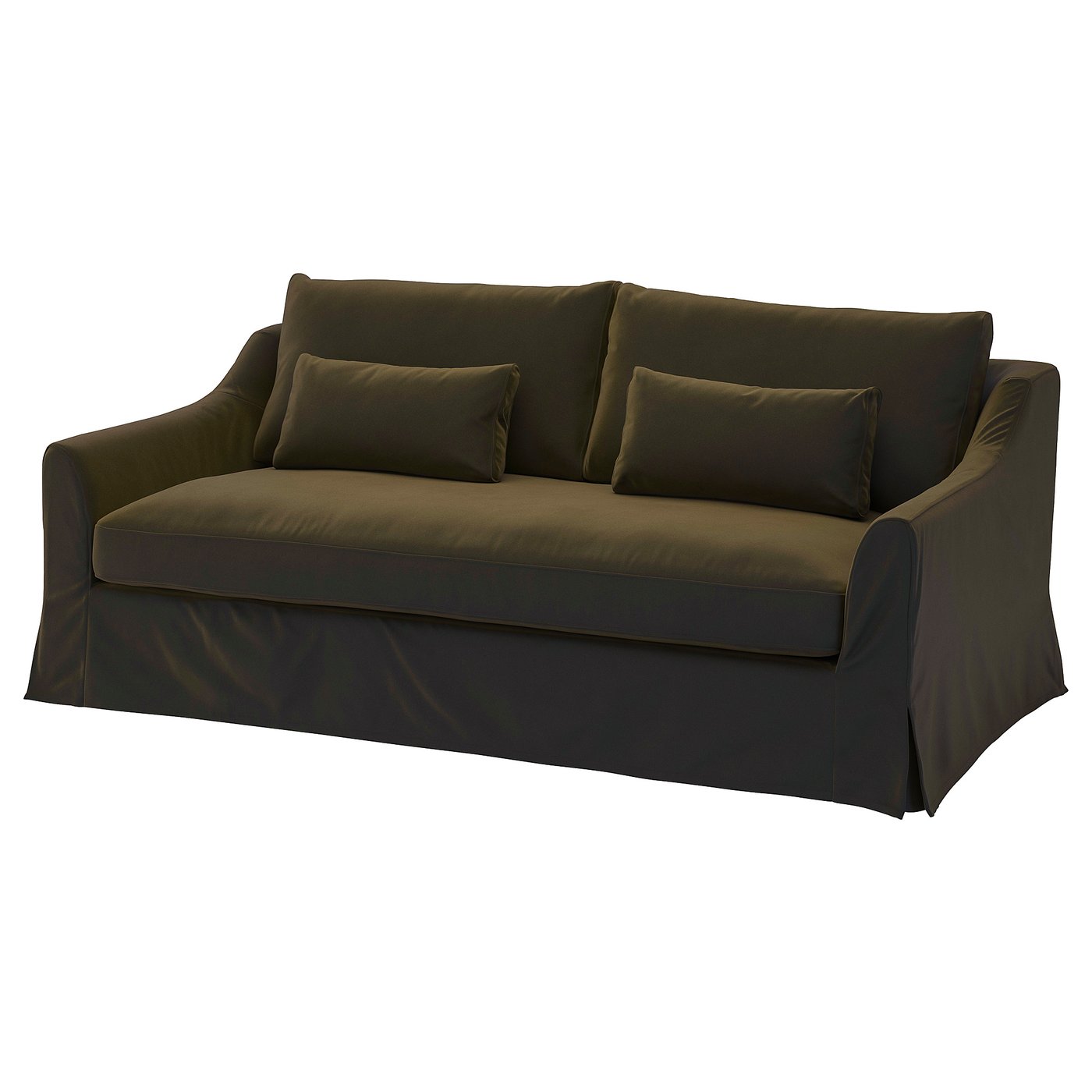 FÄRLÖV 3seat sofa, Djuparp dark olivegreen IKEA