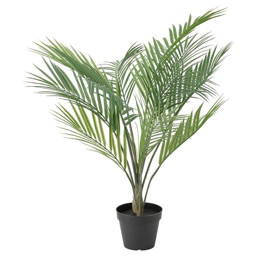 FEJKA: artificial palm, green, potted plant, realistic design.