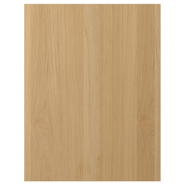 FORSBACKA oak wooden panel, natural color, veneer finish, flat surface, warm wood design.