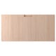 Modern light bamboo drawer with sleek handle.