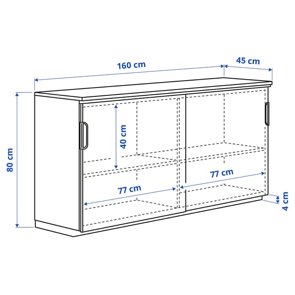 Illustration with measurements for the product: GALANT.