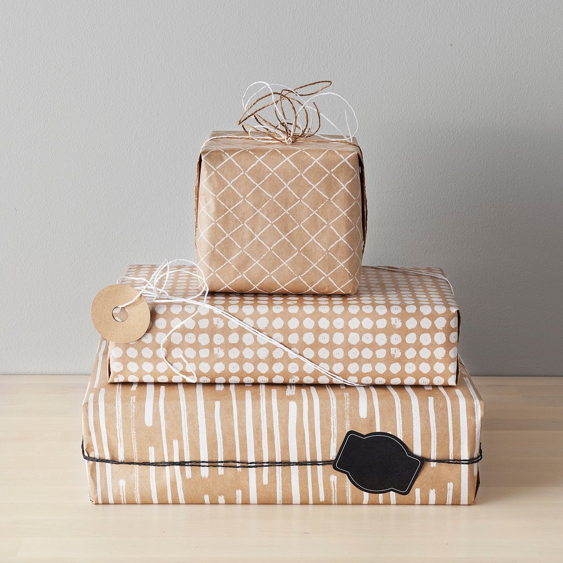 GIVANDE Gift wrap roll natural/white IKEA