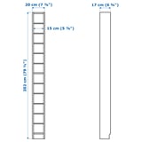Illustration with measurements for the product: GNEDBY.