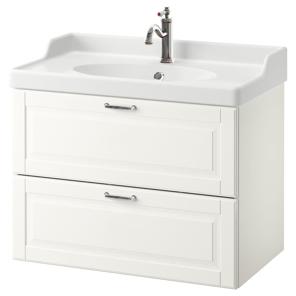 Godmorgon Rattviken Wash Stand With 2 Drawers Kasjon White