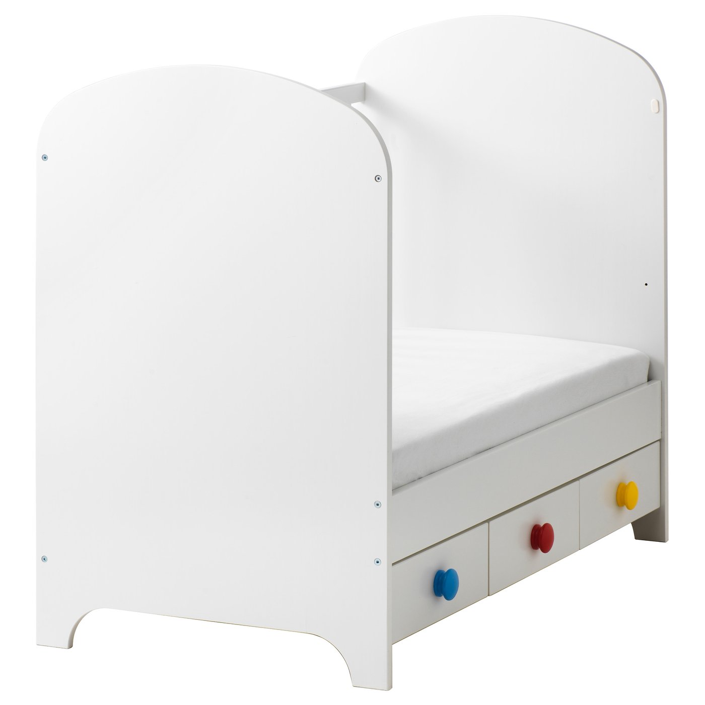 white ikea cot